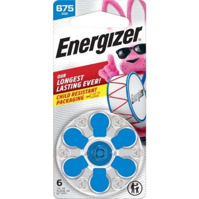 Energizer Zinc-Air AC-675 6-pack